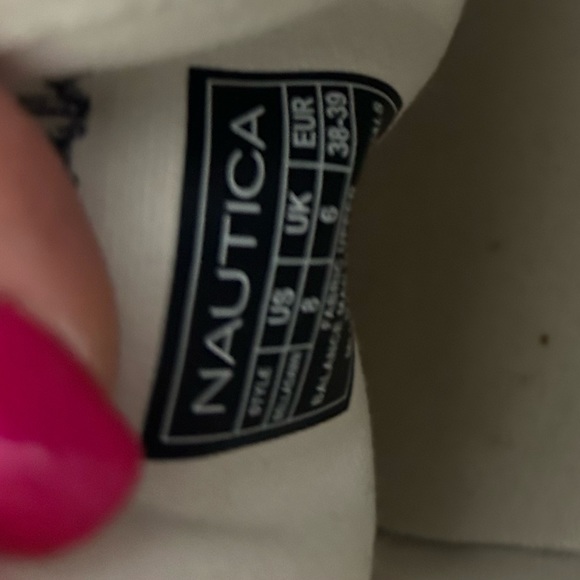 Nautical white sneakers size 8 - Picture 5 of 5